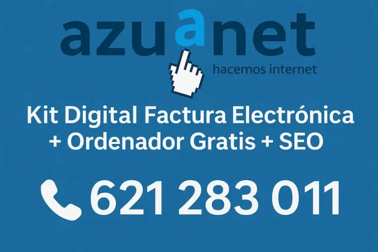 kit digital factura electrónica y ordenador + seo gratis