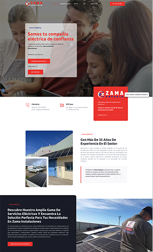 Mantenimiento wordpress: proyecto Zama Energía
