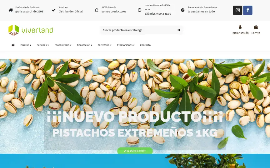 Mantenimiento prestashop: proyecto Jardinería y huerto · PrestaShop