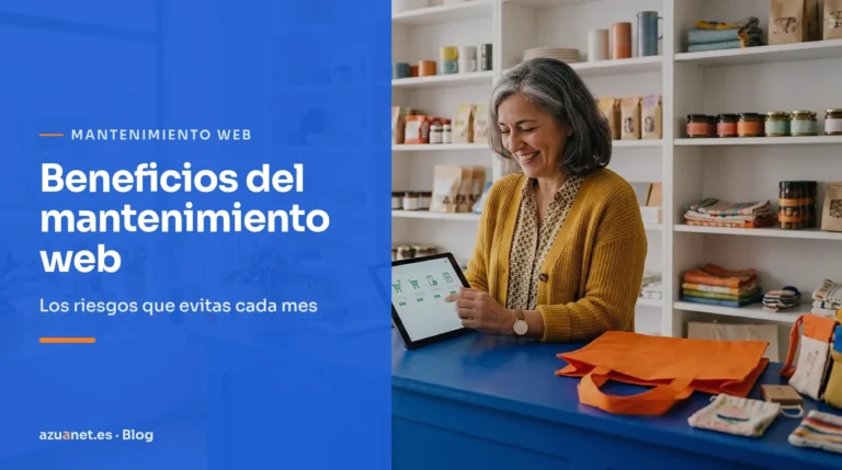 Beneficios de contratar mantenimiento web: una empresa tranquila con su página vigilada y actualizada.