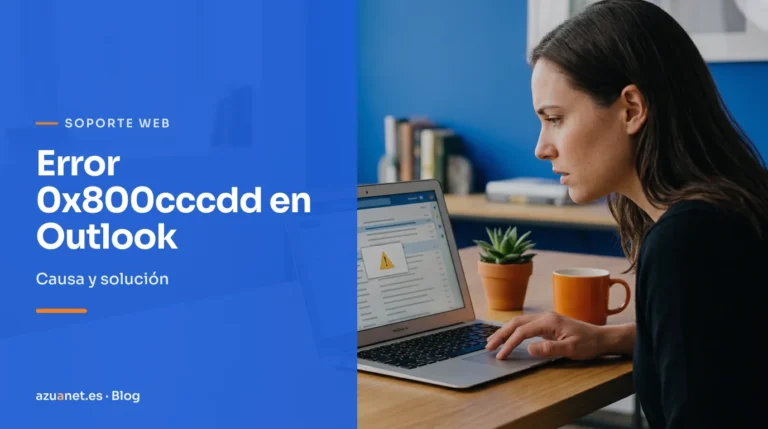 Error 0x800cccdd en Outlook: Causa y solución