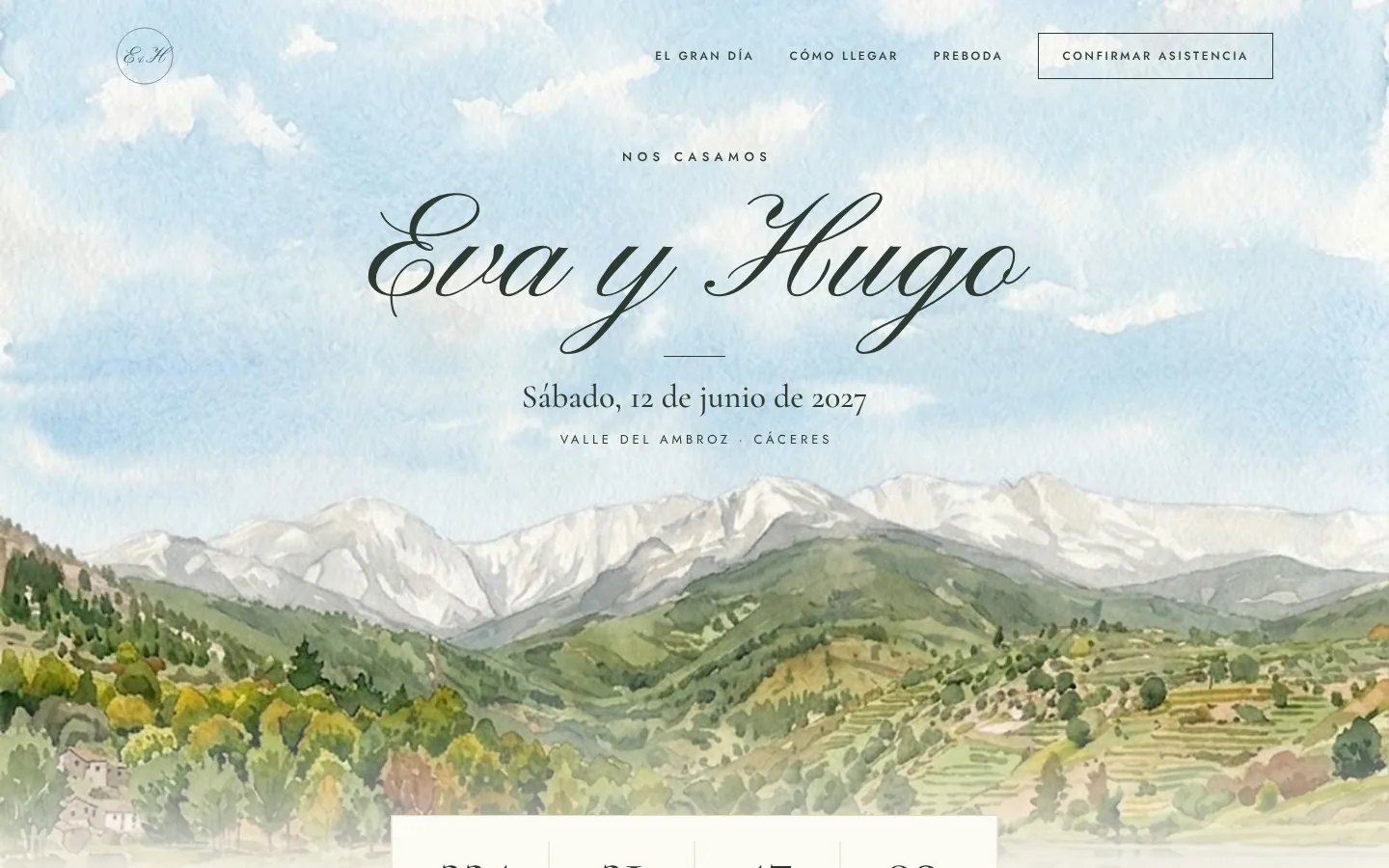 Páginas web para bodas con diseño a medida en ordenador